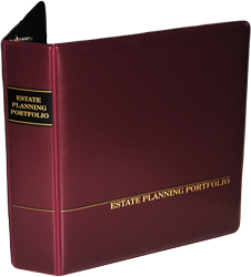 Estate Planning Portfolio. Premium Vinyl Binder.